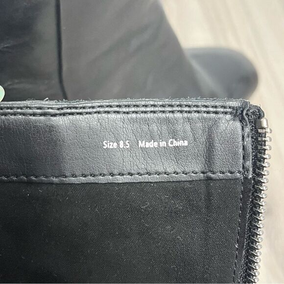 Dolce Vita Boots Women’s 8.5 Vidal Black Square Toe Heeled Ankle - Picture 4 of 8